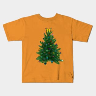 Butterfly Christmas Kids T-Shirt